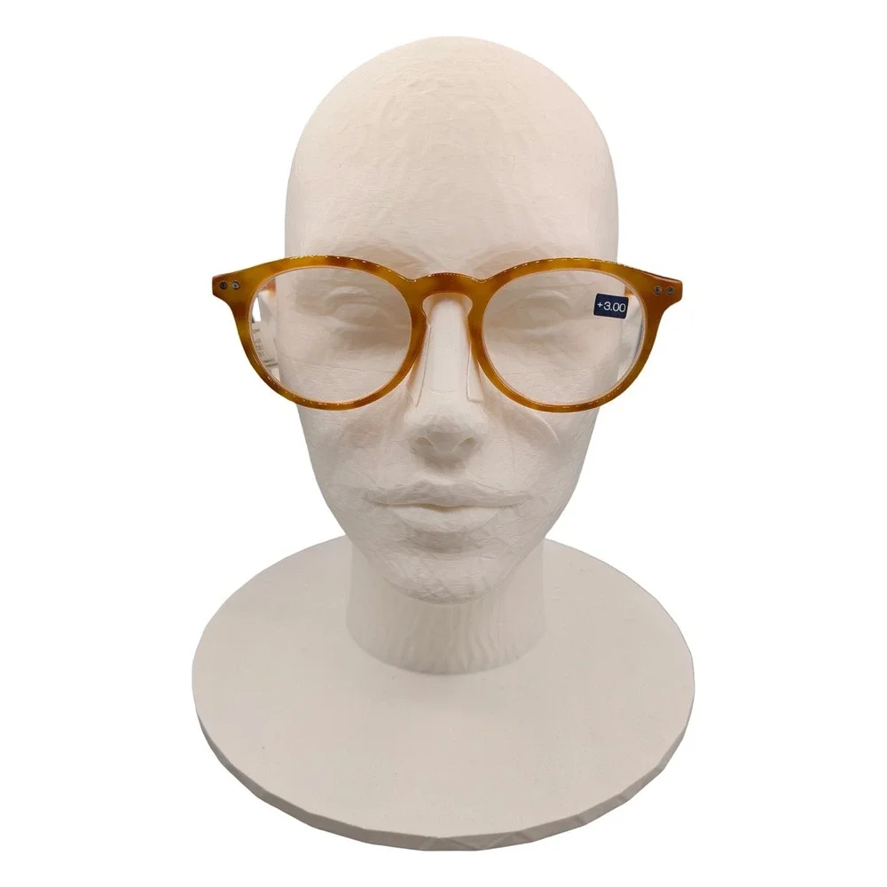 Peepers‎ Brain Trust Honey Tortoise Reading Glasses +3.00 Round Retro 185300
